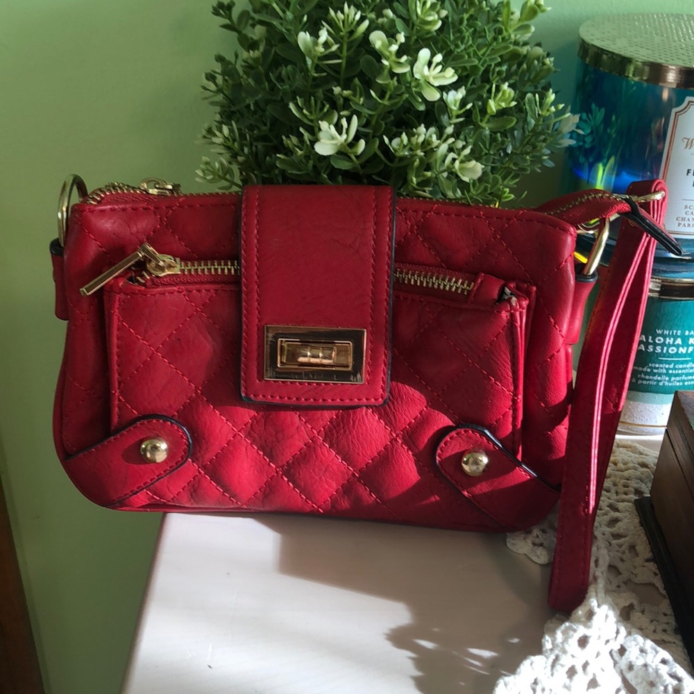 Large red wristlet